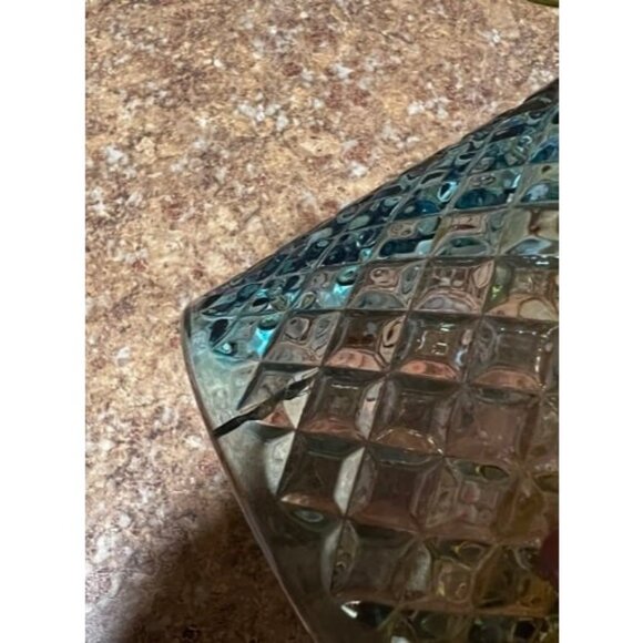 Black Silver Decorative Jar Qtips Holder Dispenser Glass Storage Container - Picture 2 of 2